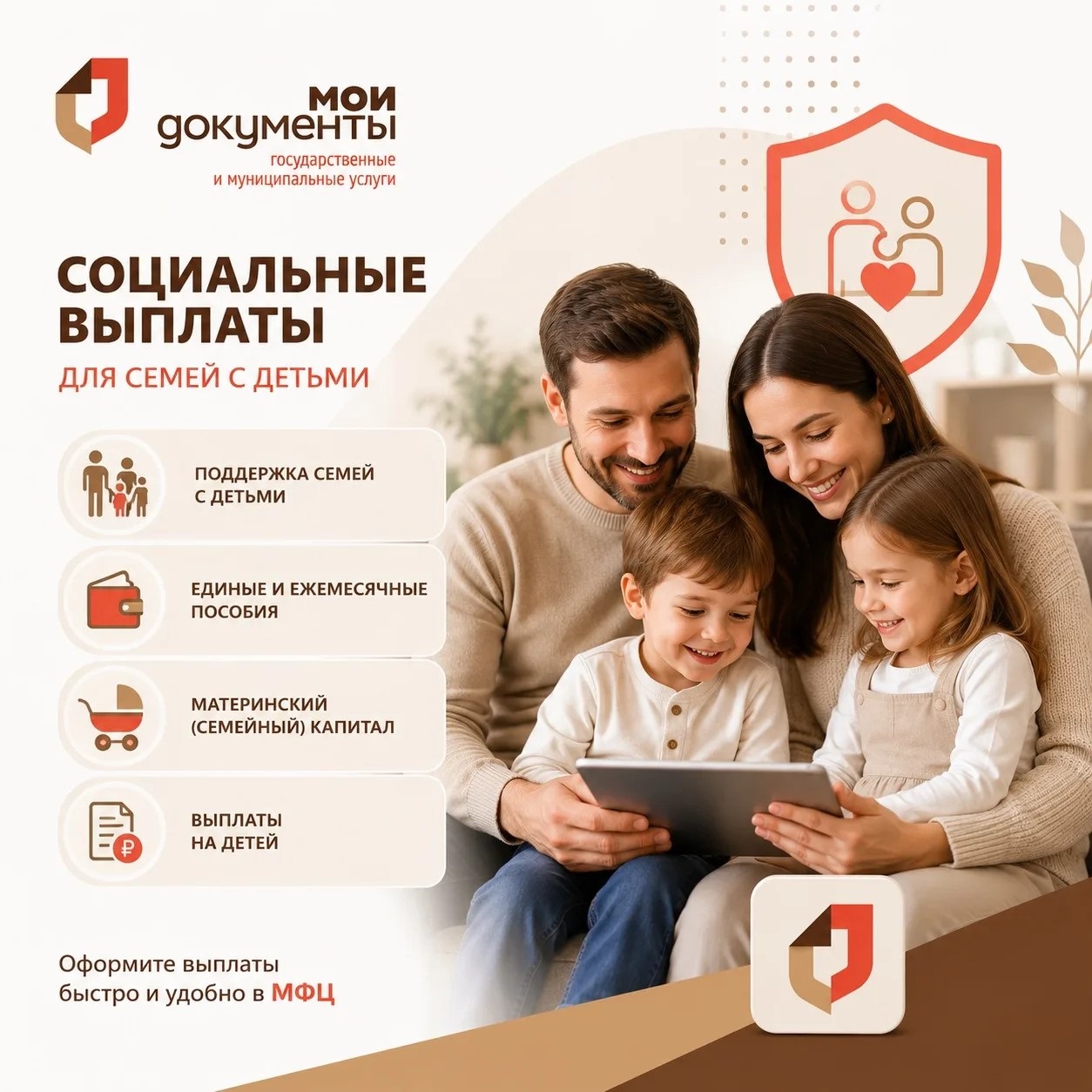 Новая социальная выплата для семей с детьми